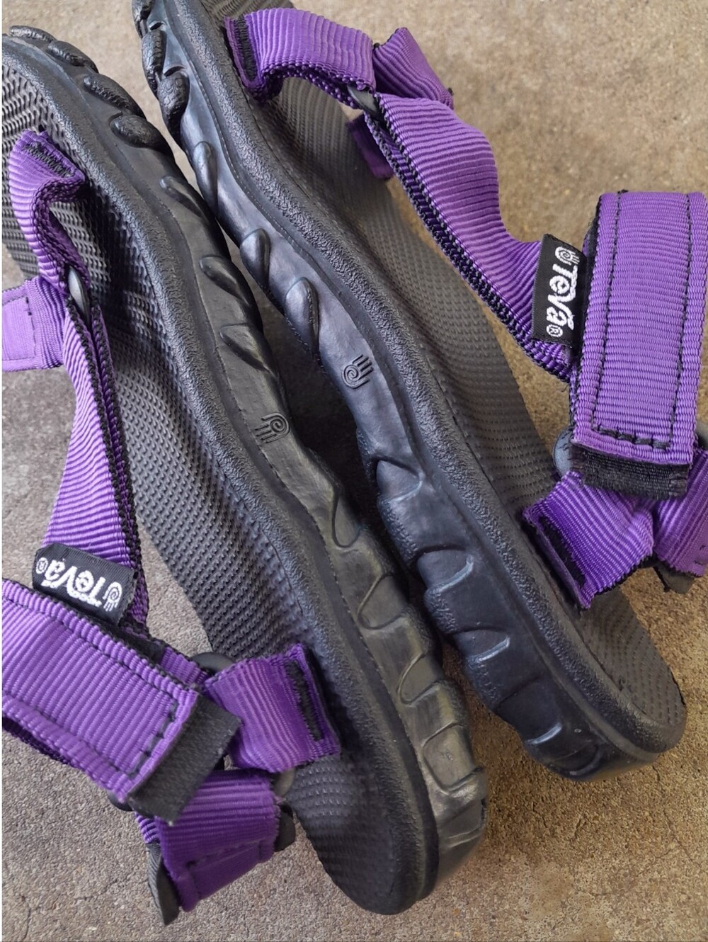 1999 Vintage Teva Hurricane Sandals Purple Black Gorpcore Y2K Women's 8